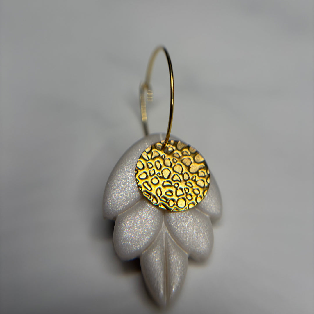 Golden petal charm