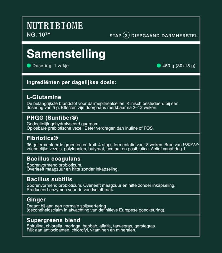 Insentials Nutribiome NG10 – Darmflora &amp; Spijsvertering – 30 sachets