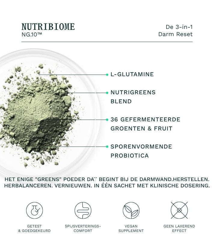 Insentials Nutribiome NG10 – Darmflora &amp; Spijsvertering – 30 sachets