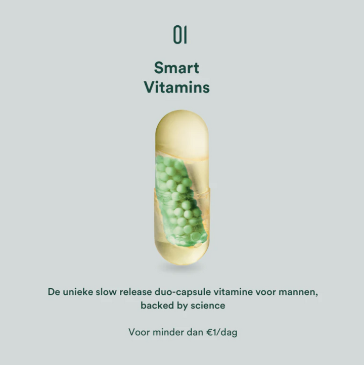 Insentials Smart Vitamins for Him – Dagelijkse Multivitamine voor Mannen