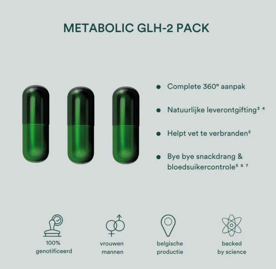 Insentials Metabolic GLH-2 Pack – 3-Stappen Metabolisme & Cravings Controle