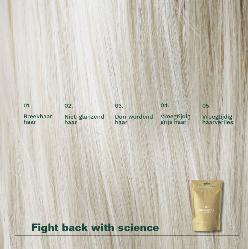 Insentials Hair Strength+ – Anti-Haaruitval & Sterkere Haargroei