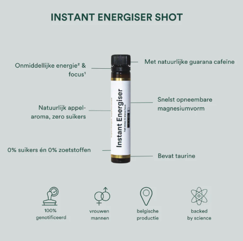 Insentials Instant Energiser – Directe Energie & Focus Shot