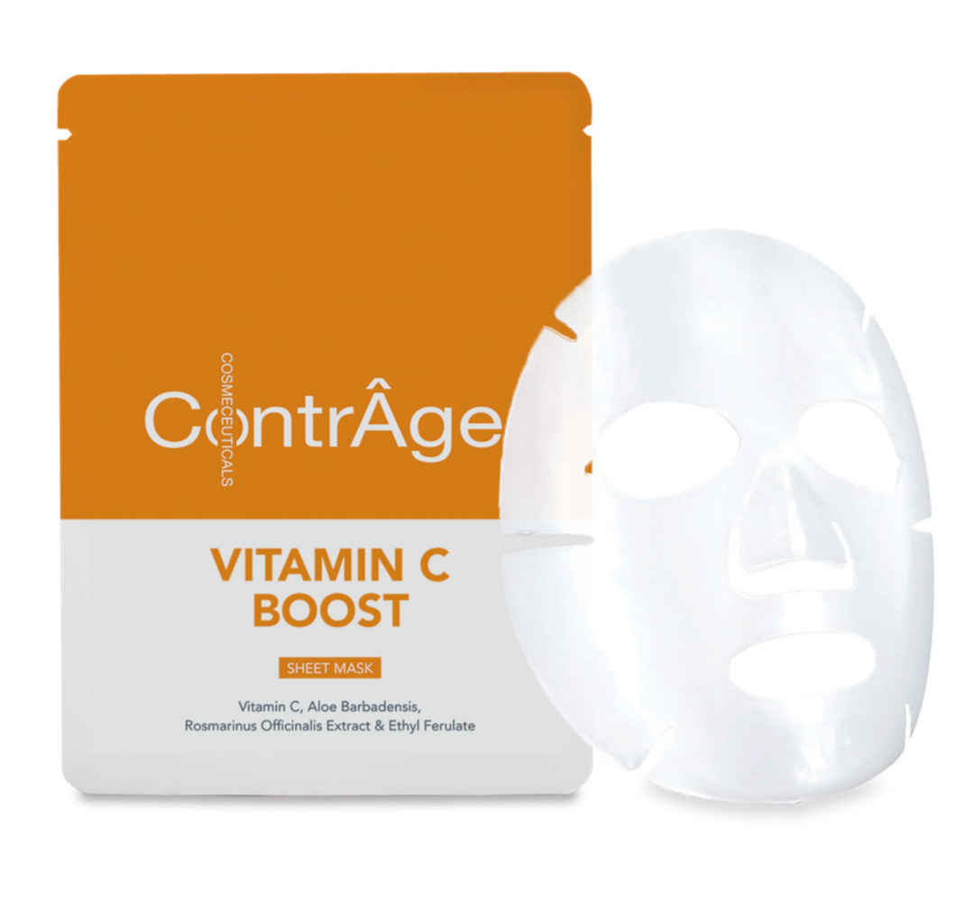 CONTRÂGE Vitamin C Boost Vliesmasker | Verhelderend Anti-Aging Masker 15ml