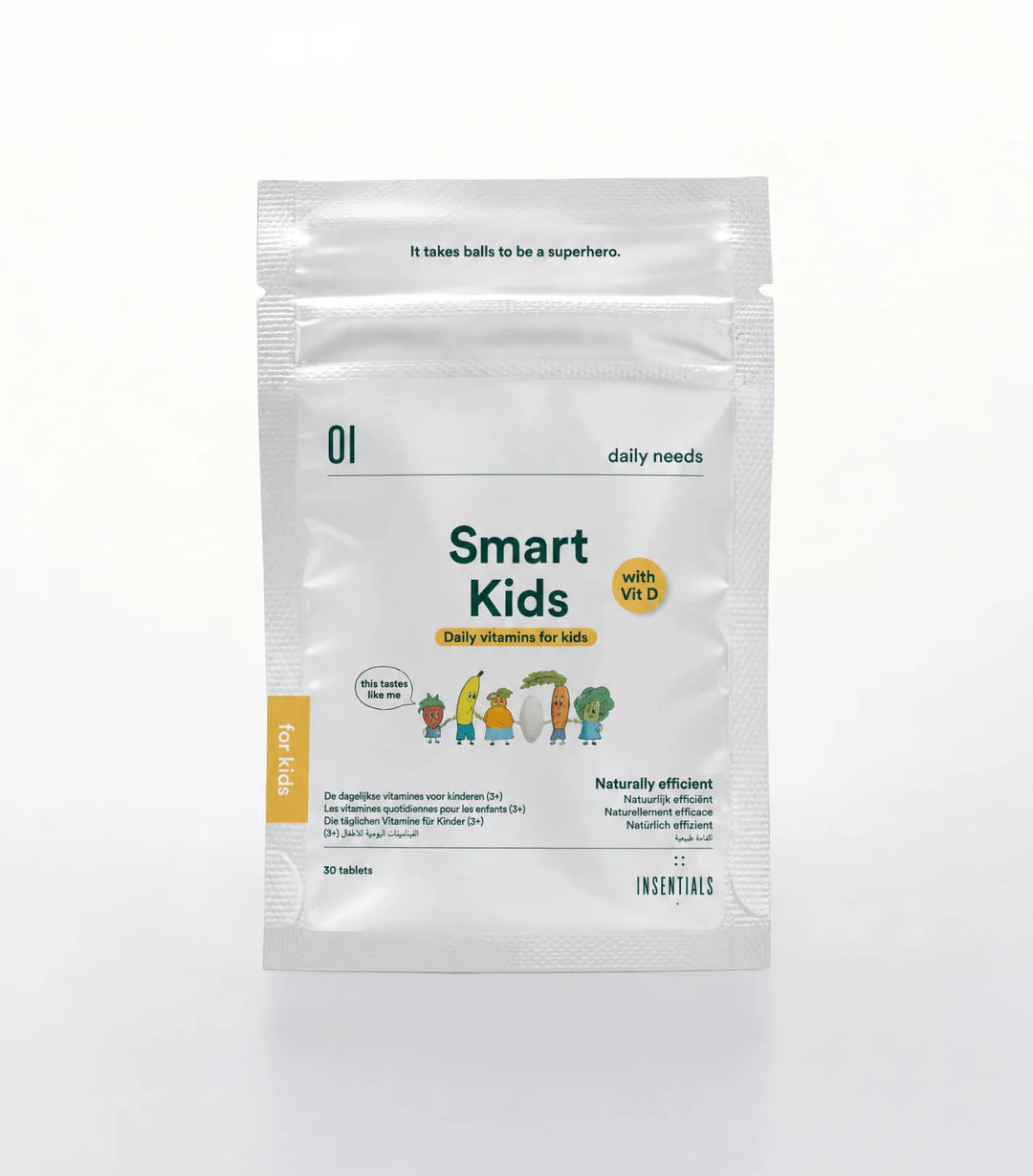 Insentials Smart Vitamins Junior – Multivitaminen voor Kinderen Jar+Refill