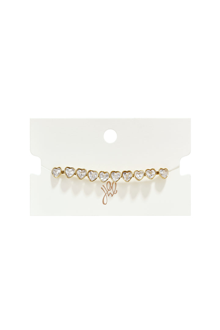 Roestvrijstalen schakelarmbanden met hartje, eenvoudige dagelijkse serie, dames sieraden