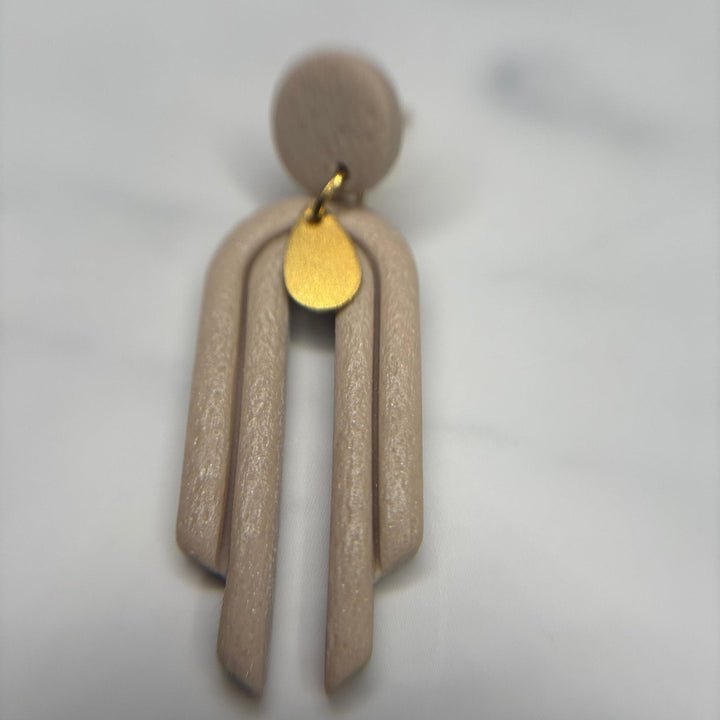 Arch oorbellen – Regenboogvorm & grafisch design - Blossoms Beauty