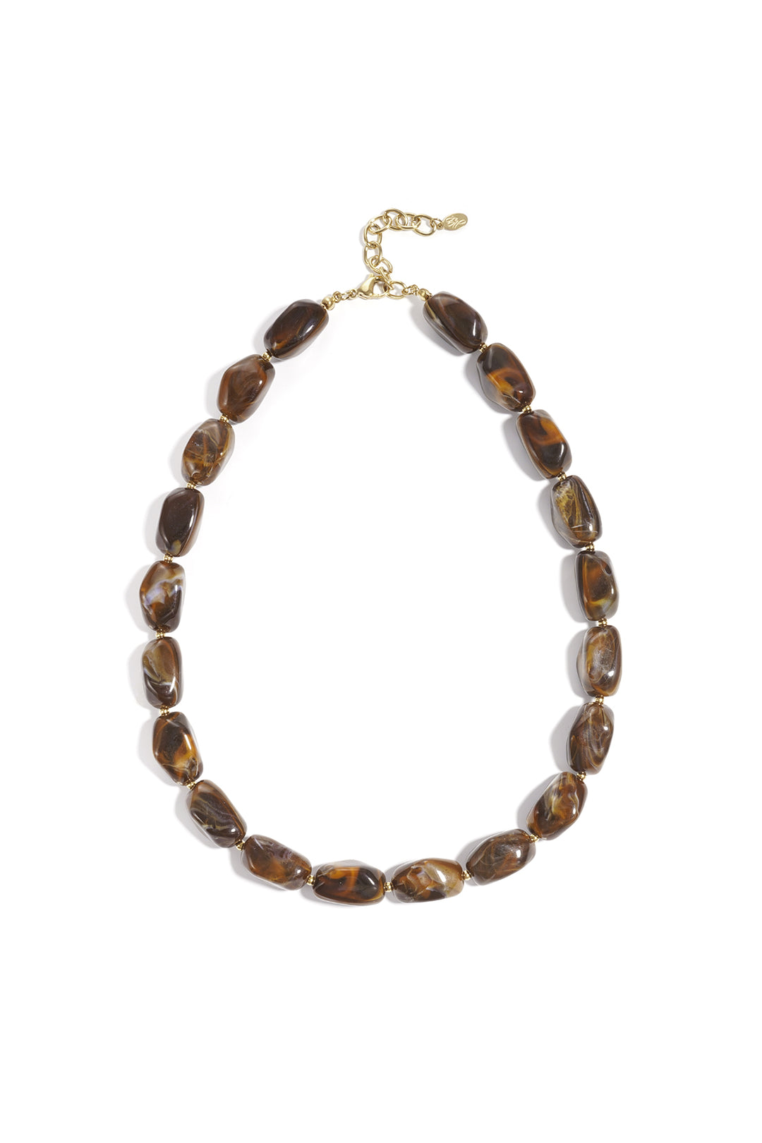 Ketting met organische kralen