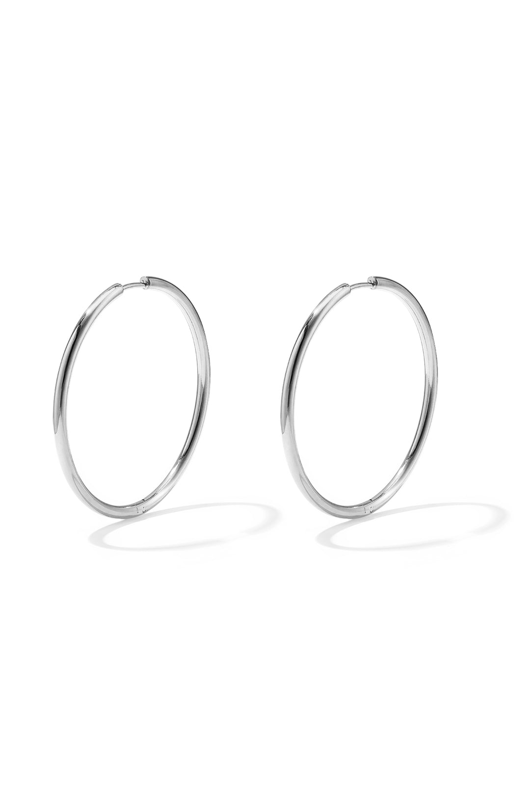 RVS oorbellen hoops medium Goud kleur Stainless Steel