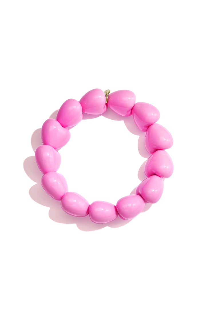 Armbandje met 13 kleine hartjes