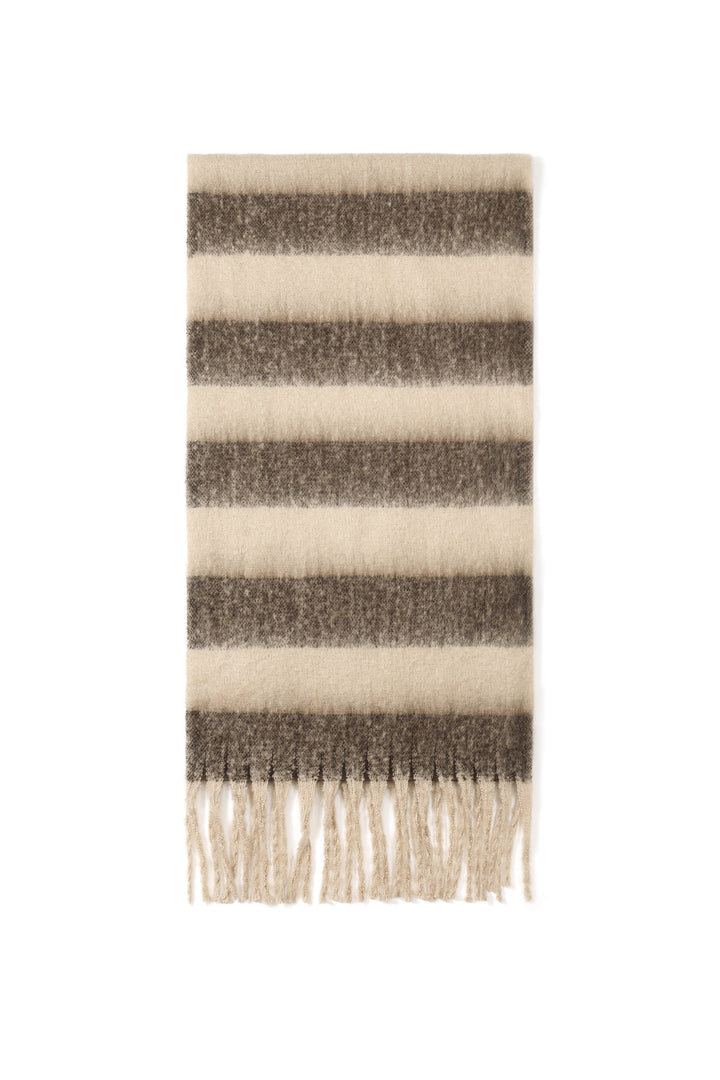 Wintersjaals met strepen, casual, polyester, dagelijkse accessoires