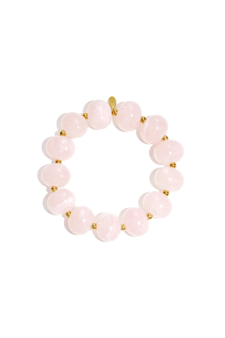Elastieke kralenarmband met grote kralen