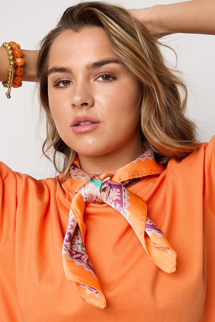 Zomersjaals met bloemenprint, casual, polyester, dagelijkse accessoires