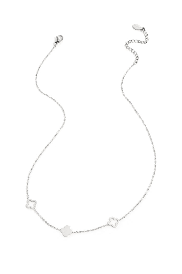 Ketting klavertjes Goud kleur Stainless Steel