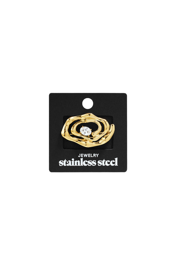 Hypnose broche met steentje