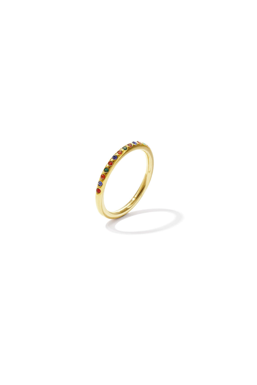 Minimalistische ring met steentjes