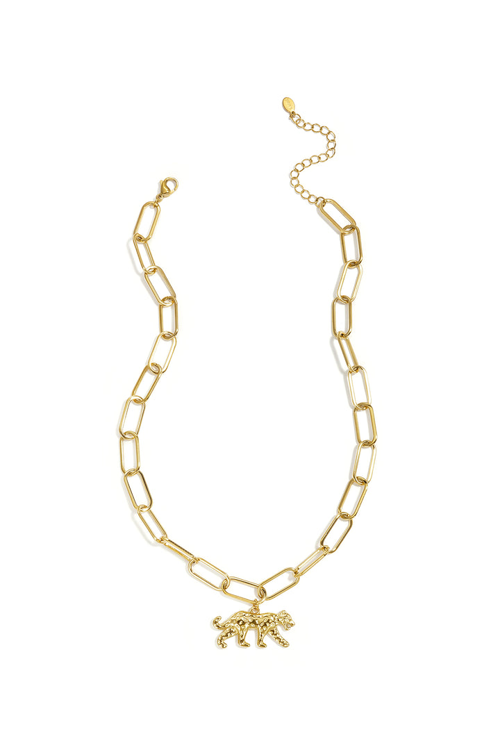 Schakelketting met panterbedel