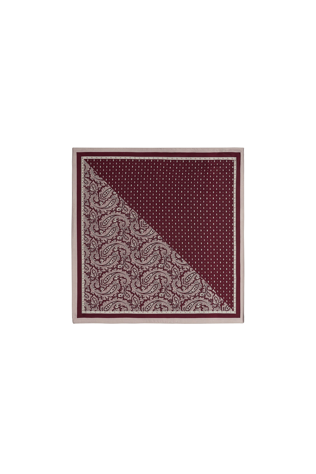 Wintersjaals met paisley-patroon, retro imitatiezijde, dagelijkse accessoires