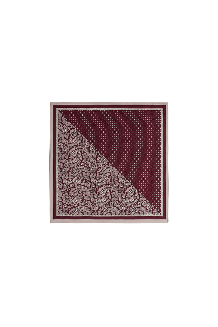 Wintersjaals met paisley-patroon, retro imitatiezijde, dagelijkse accessoires