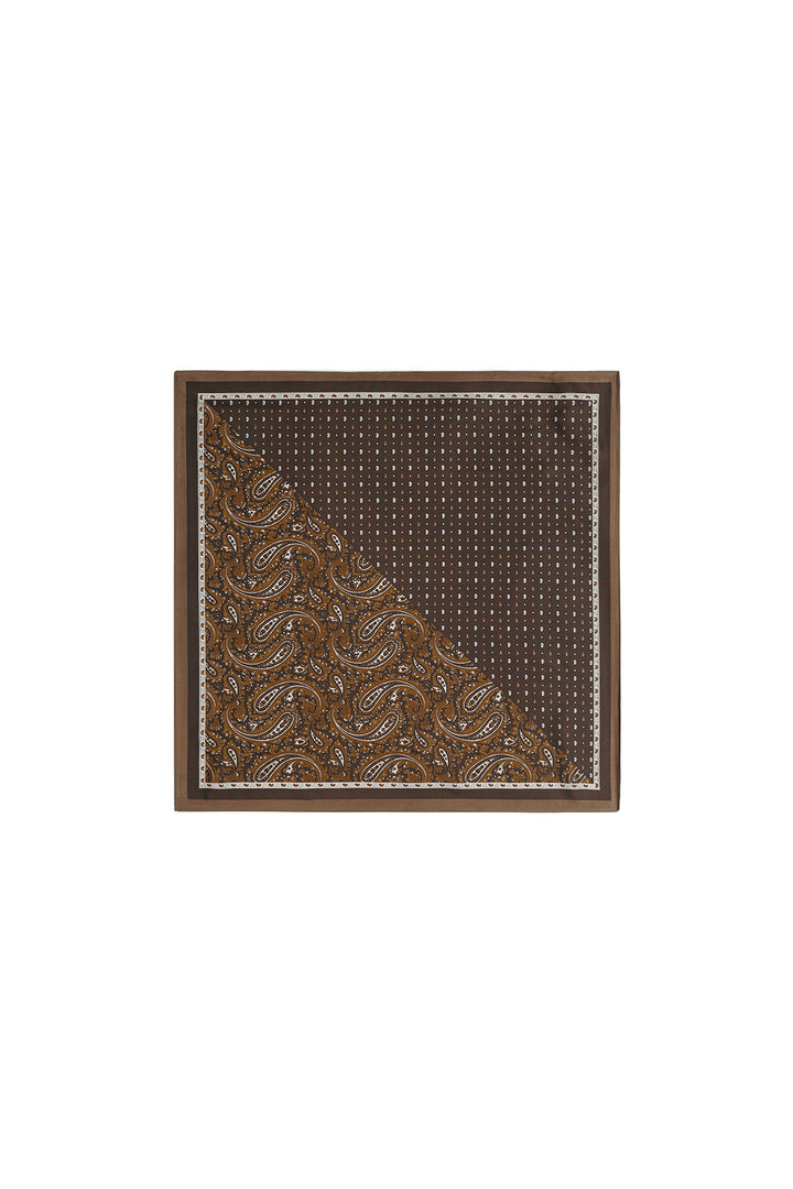 Wintersjaals met paisley-patroon, retro imitatiezijde, dagelijkse accessoires