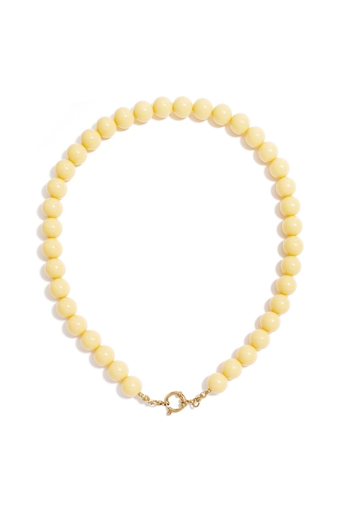 Ketting met kralen en frontsluiting-12mm