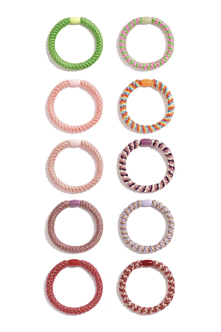 Hair ties/bracelets - dark colours