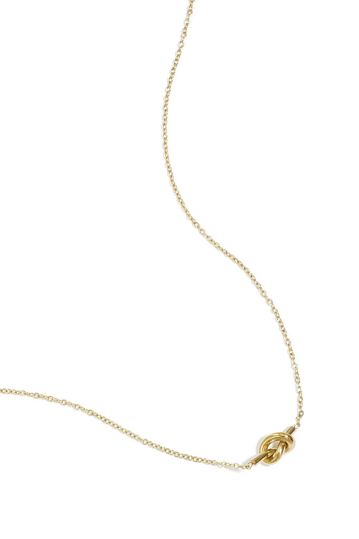 simpele ketting met geknoopte bedel