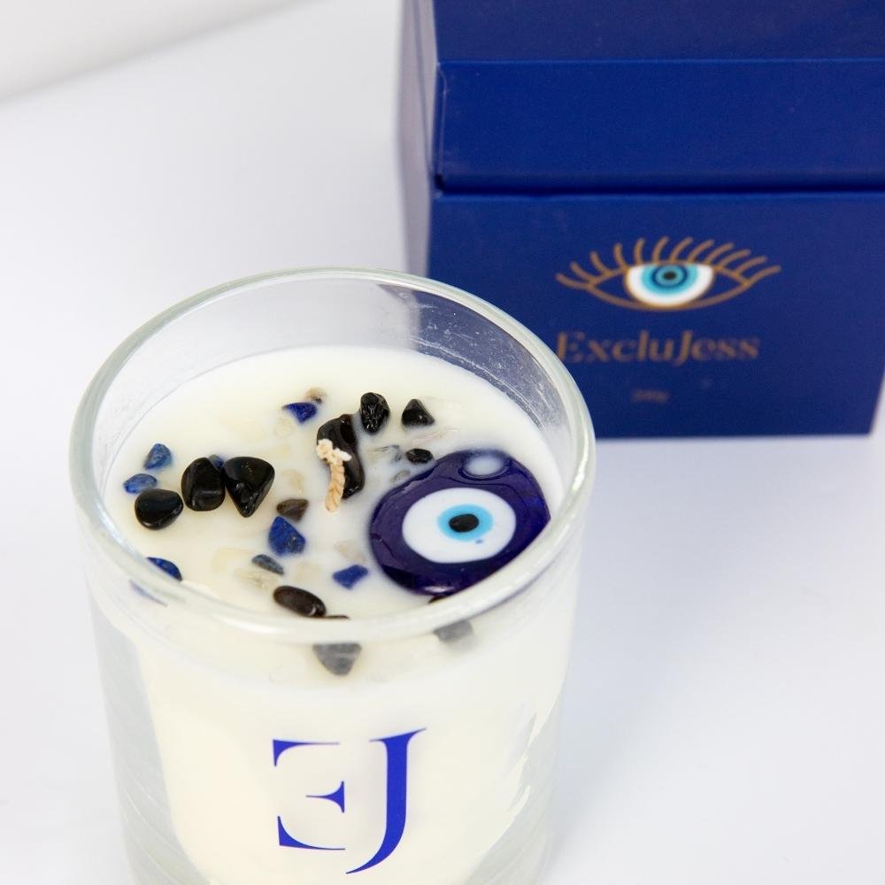 Evil Eye Geurkaars - Bescherming en Rust - Blossoms Beauty