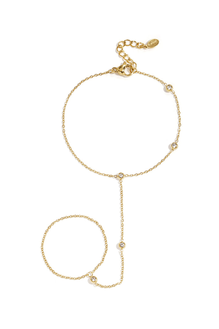 Handchain met asymmetrische steentjes