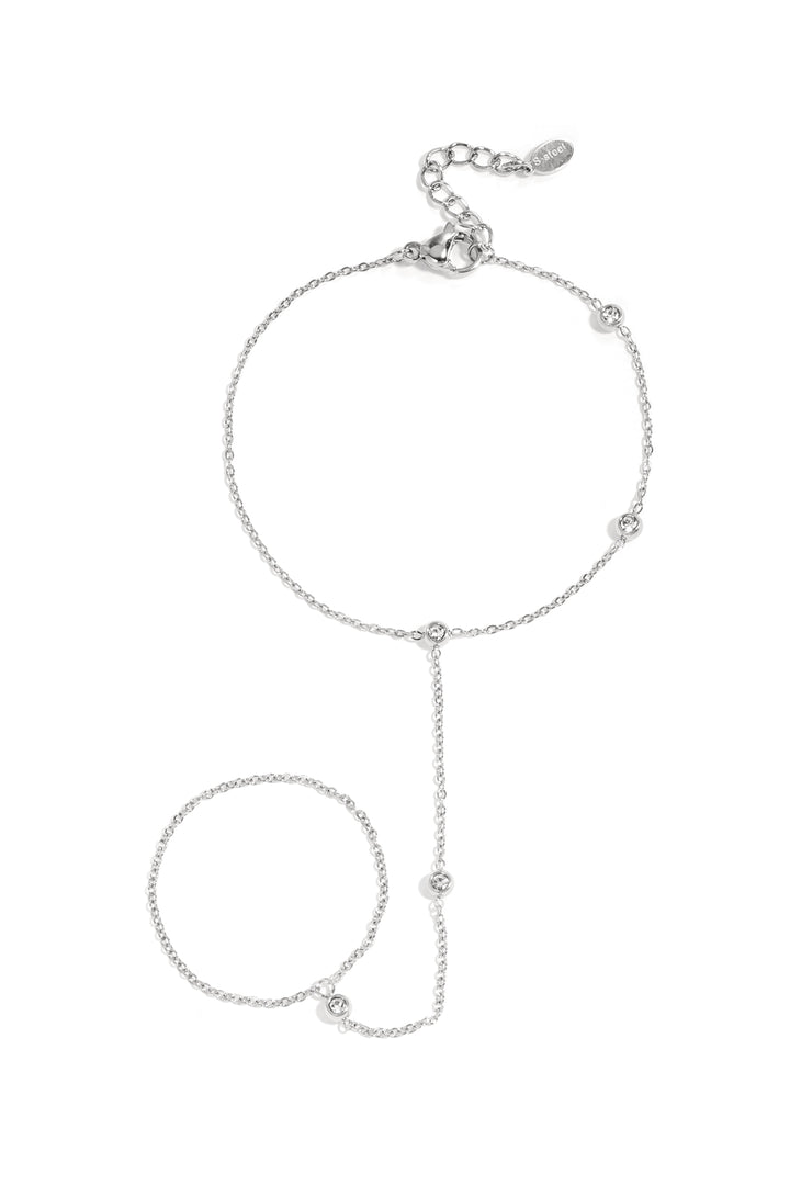 Handchain met asymmetrische steentjes