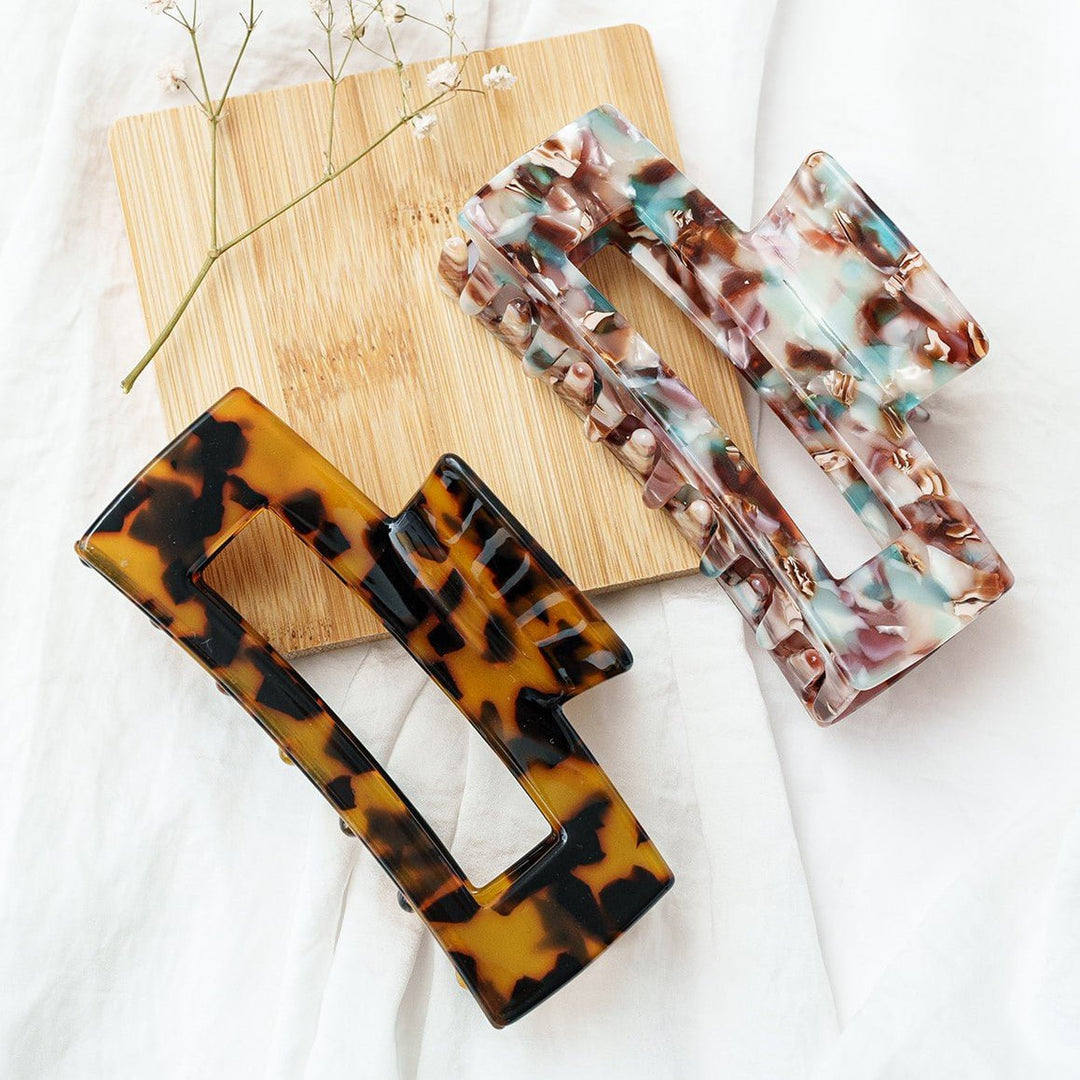 Femke – Grote Marmeren Clip - Blossoms Beauty