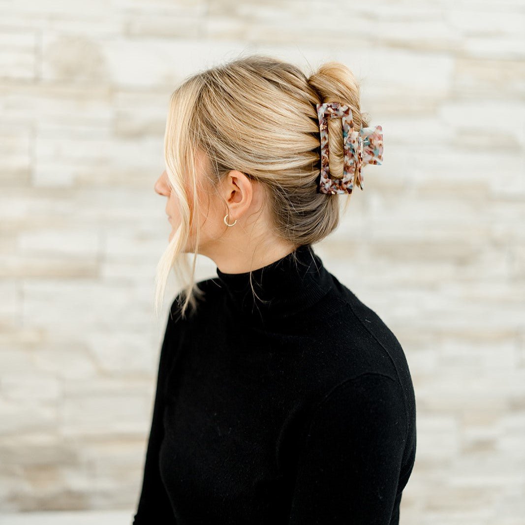 Femke – Grote Marmeren Clip - Blossoms Beauty