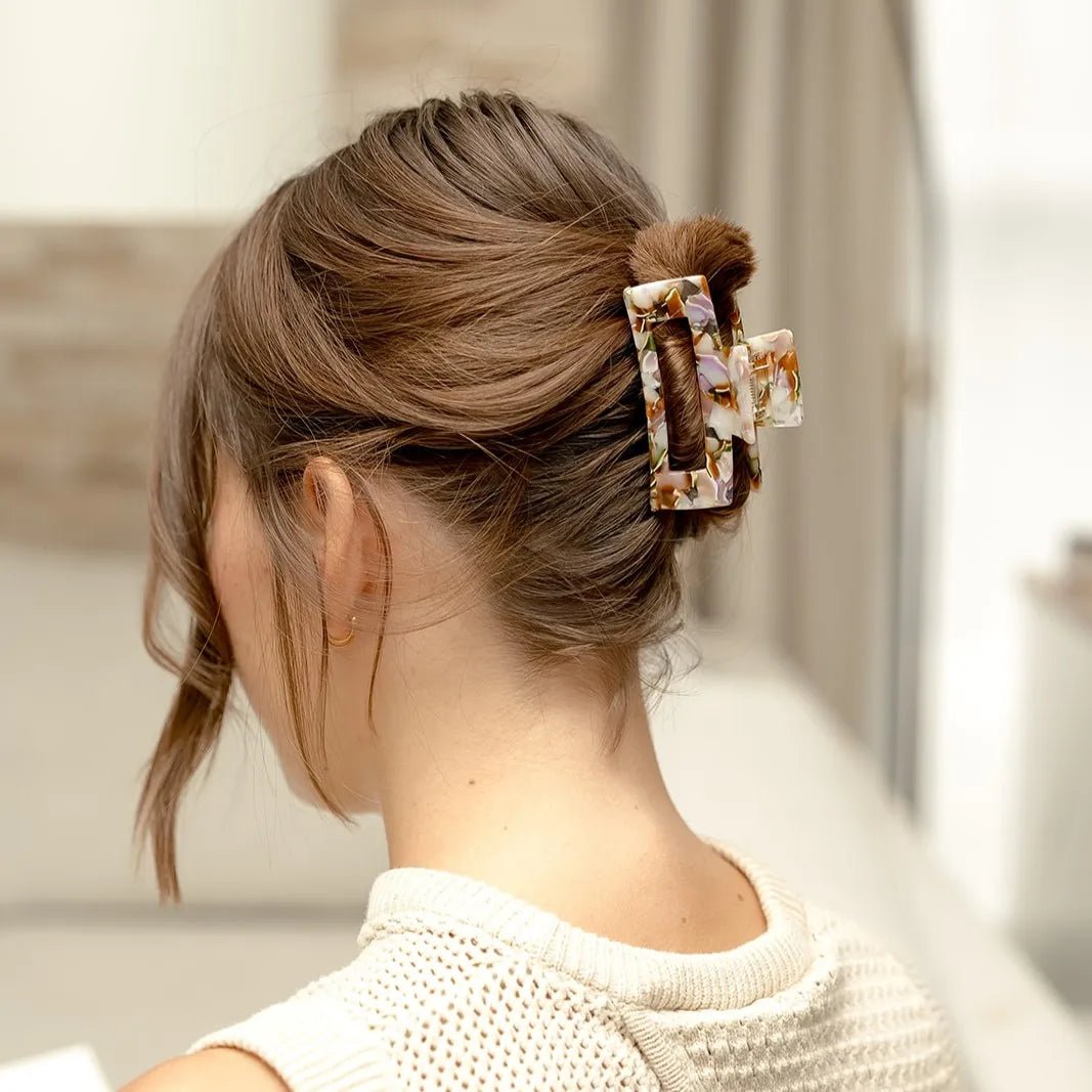 Maya - Marmer Vierkante Clip - Blossoms Beauty