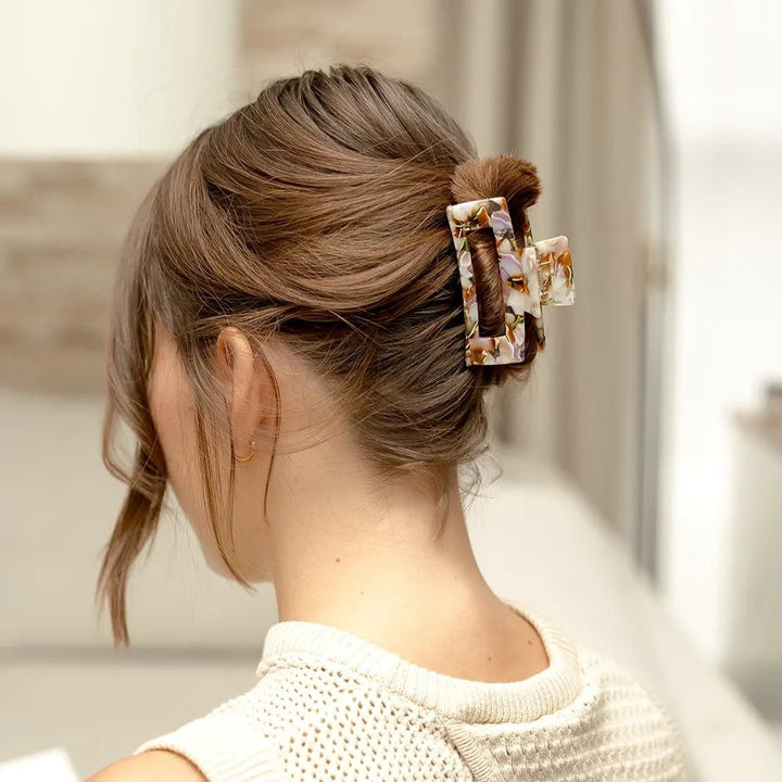 Maya - Marmer Vierkante Clip - Blossoms Beauty