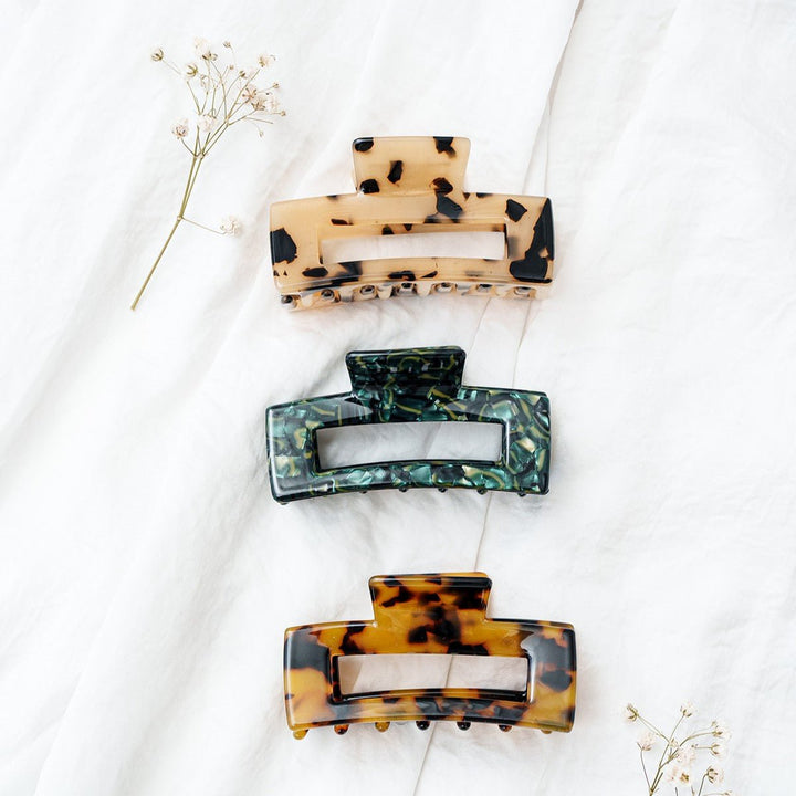 Maya - Marmer Vierkante Clip - Blossoms Beauty