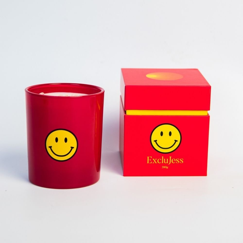 Smiley Kaars - Een Lach Vol Positieve Vibes - Blossoms Beauty