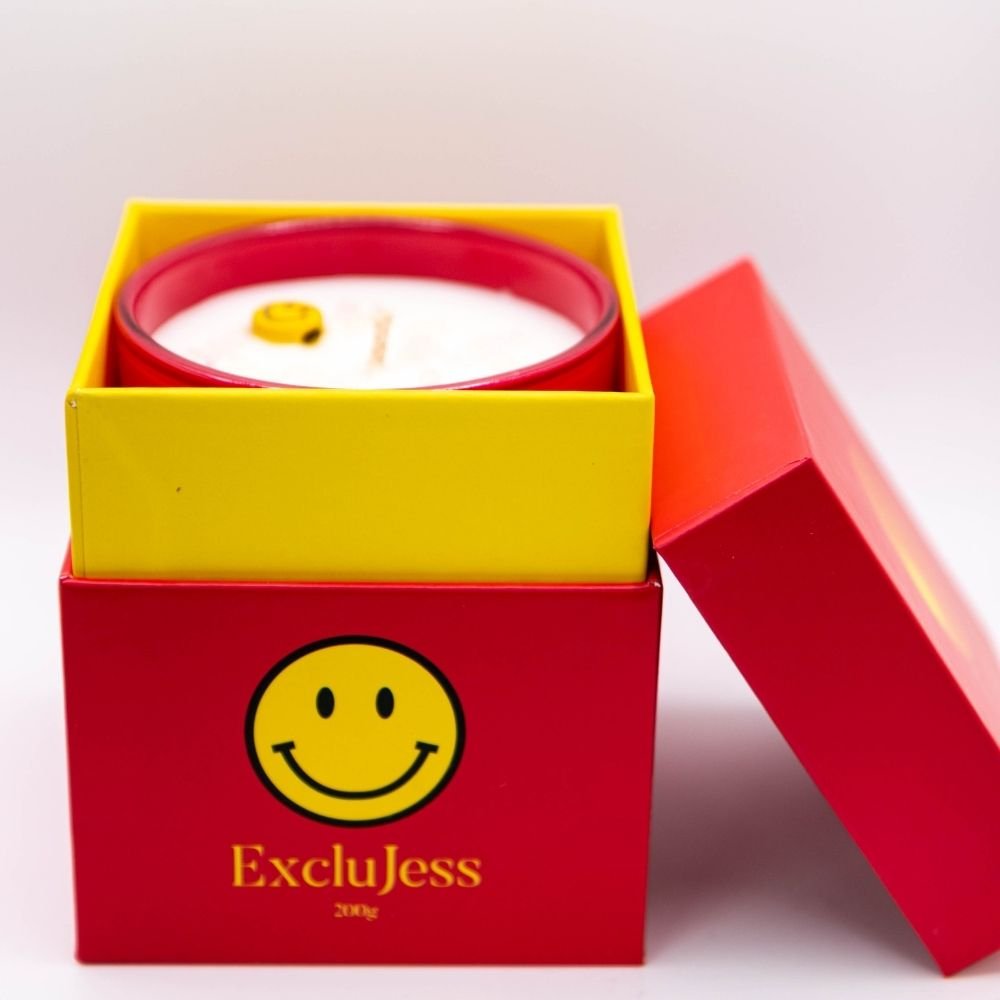 Smiley Kaars - Een Lach Vol Positieve Vibes - Blossoms Beauty