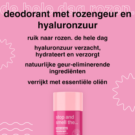 Stop and smell the… roses deodorant – 50g - Blossoms Beauty