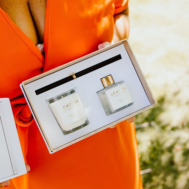 Vanilla & Coconut Leather Feel Gift Pack - Blossoms Beauty