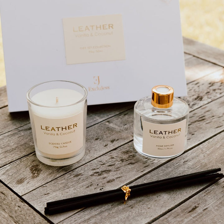 Vanilla & Coconut Leather Feel Gift Pack - Blossoms Beauty